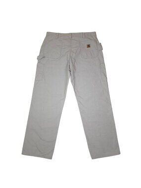 Carhartt Mens Tan Original Fit Dungaree Work Pants 40x32 100% Cotton